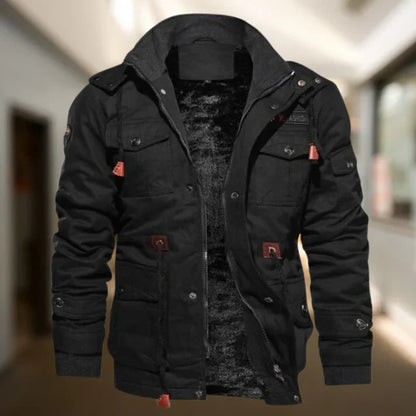 Anthony | Men's Hooded Military Jacket
