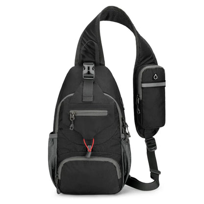 Anti-Theft Waterproof Multi-Pocket Shoulder Backpack – Lightweight Crossbody Travel Bag