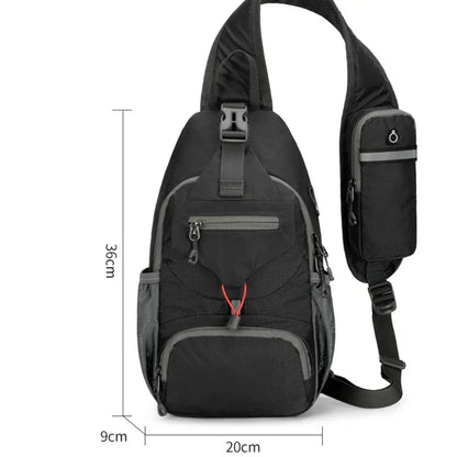 Anti-Theft Waterproof Multi-Pocket Shoulder Backpack – Lightweight Crossbody Travel Bag