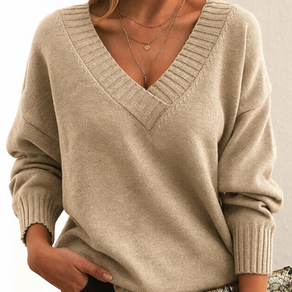 Ava | Women's Relaxed Fit V-Neck Sweater
