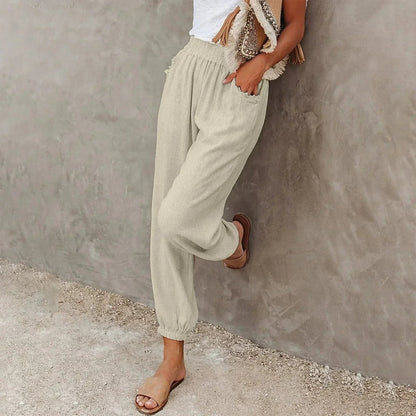 Barbara | Women's Elastic Waist Jogger Pants