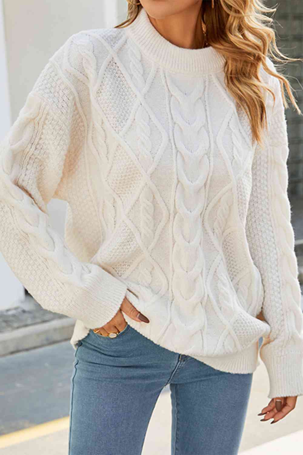 Barbara | Women's Oversized Cable Knit Sweater