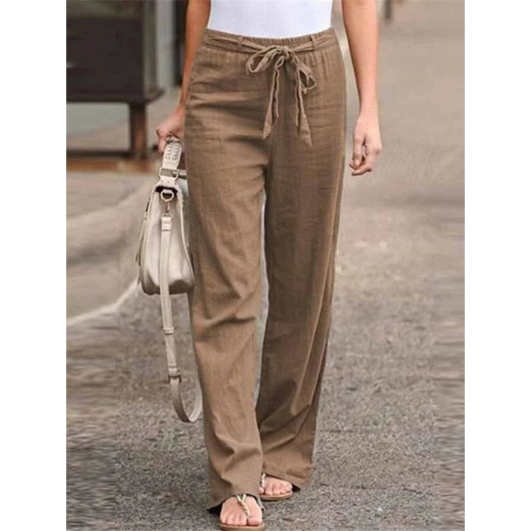 Barbara | Women's Wide Leg High Waisted Pants