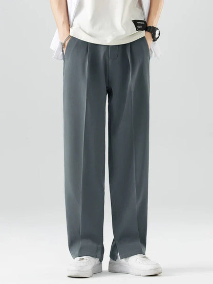 Barry | Men's High-Waisted Pleated Wide Leg Pants