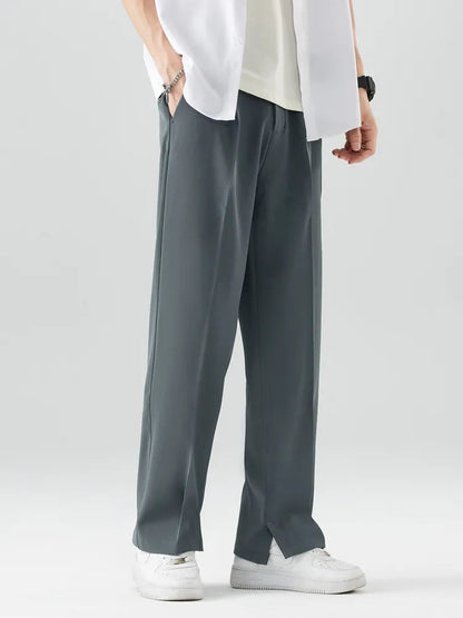 Barry | Men's High-Waisted Pleated Wide Leg Pants