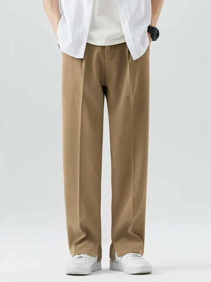 Barry | Men's High-Waisted Pleated Wide Leg Pants