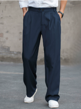 Beau | Men's Pleated Wide Leg Dress Pants