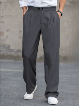 Beau | Men's Pleated Wide Leg Dress Pants