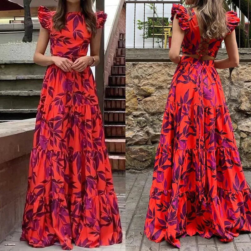 Bella | Women's Sleeveless Floral Maxi Dress