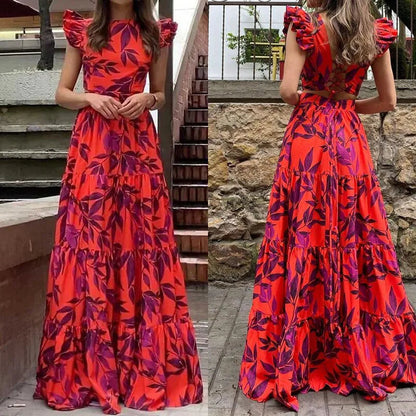 Bella | Women's Sleeveless Floral Maxi Dress