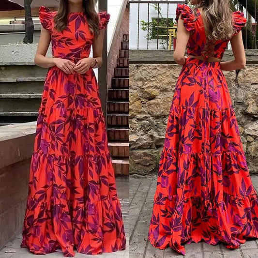 Bella | Women's Sleeveless Floral Maxi Dress