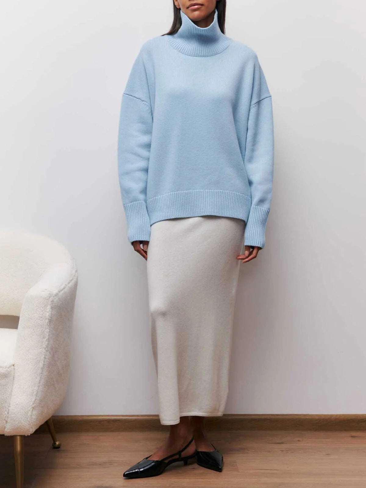 Betty | Women's Oversized Turtleneck Sweater