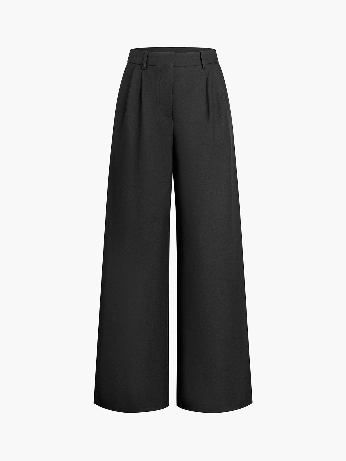 Blair | Women's High-Waisted Pleated Wide Leg Pants
