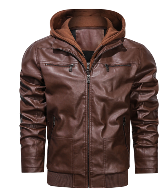 Blake | Men's Hooded Zip-Up Bomber Jacket