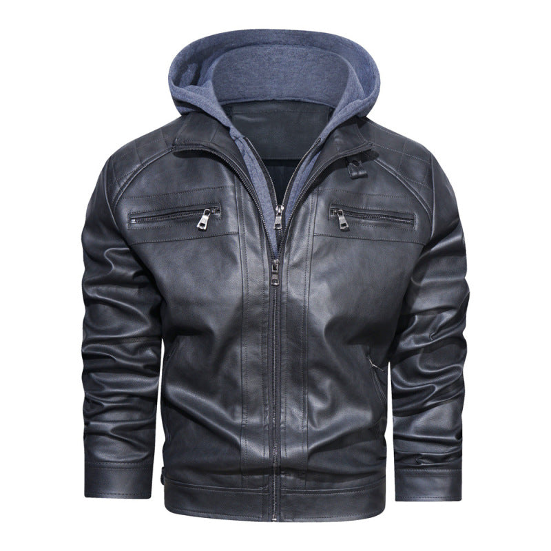 Blake | Men's Hooded Zip-Up Bomber Jacket