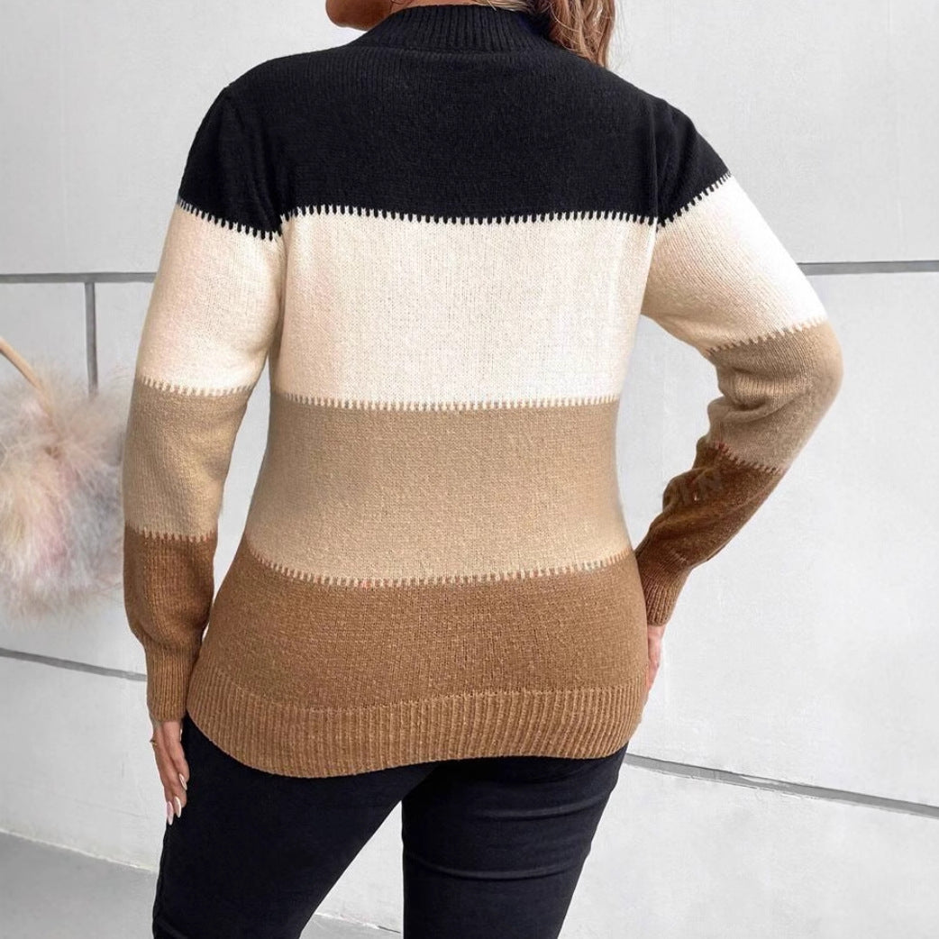 Brenda | Women's Striped Relaxed Fit Sweater