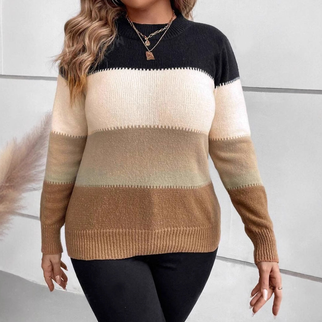 Brenda | Women's Striped Relaxed Fit Sweater