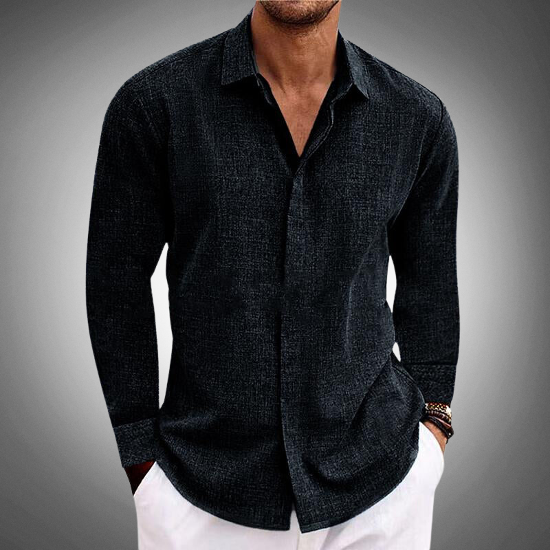 Bruce | Men's Long Sleeve Button-Down Casual Shirt
