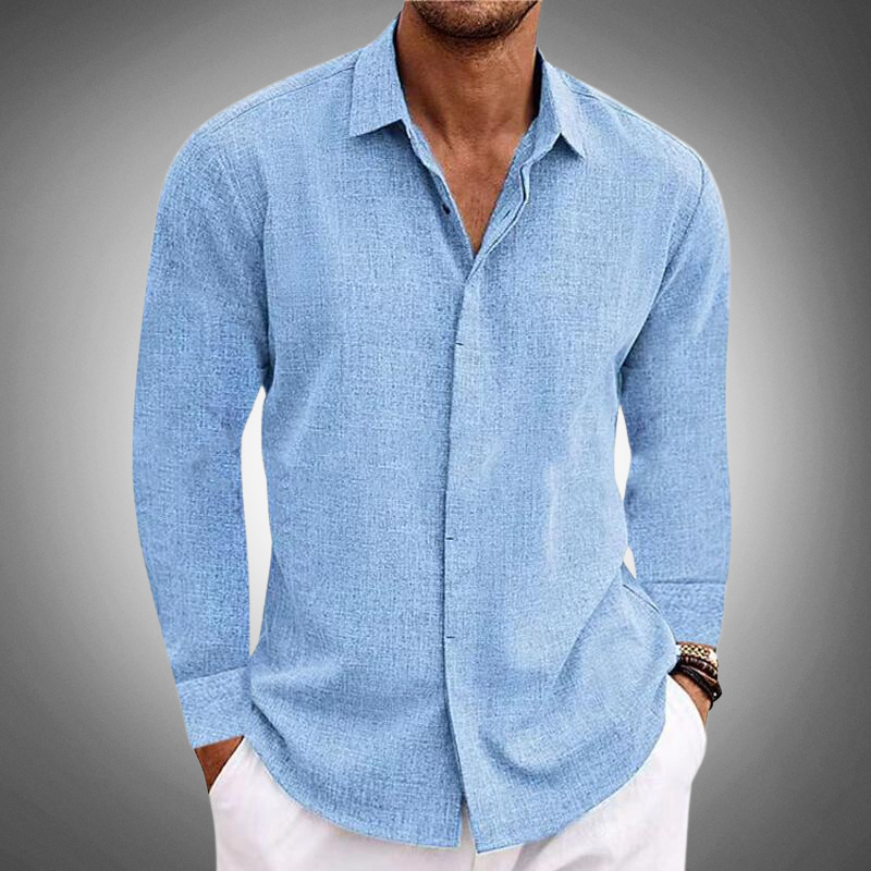 Bruce | Men's Long Sleeve Button-Down Casual Shirt