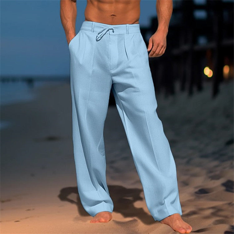 Cameron | Men's Wide Leg Drawstring Pants