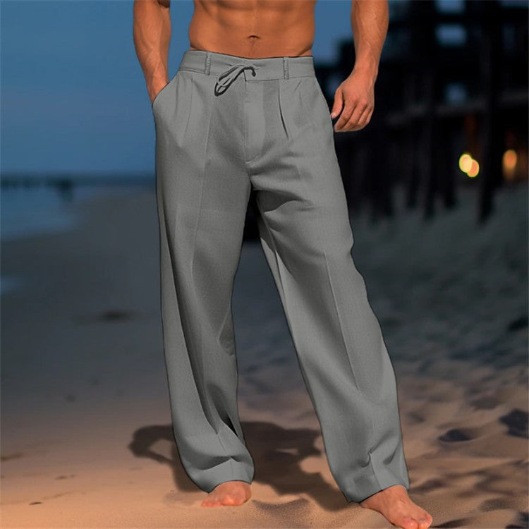 Cameron | Men's Wide Leg Drawstring Pants