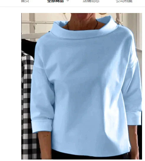 Camille | Women's Oversized Roll Neck Top