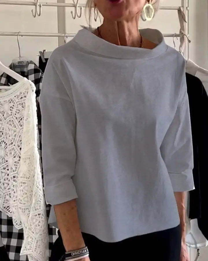 Camille | Women's Oversized Roll Neck Top