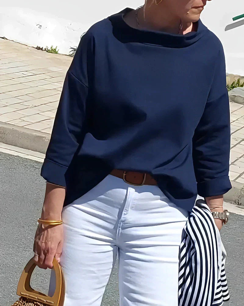 Camille | Women's Oversized Roll Neck Top