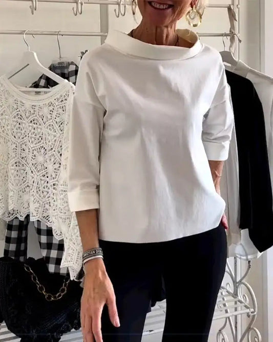 Camille | Women's Oversized Roll Neck Top