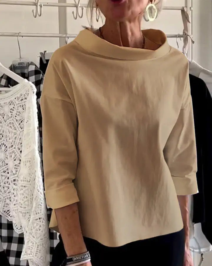 Camille | Women's Oversized Roll Neck Top