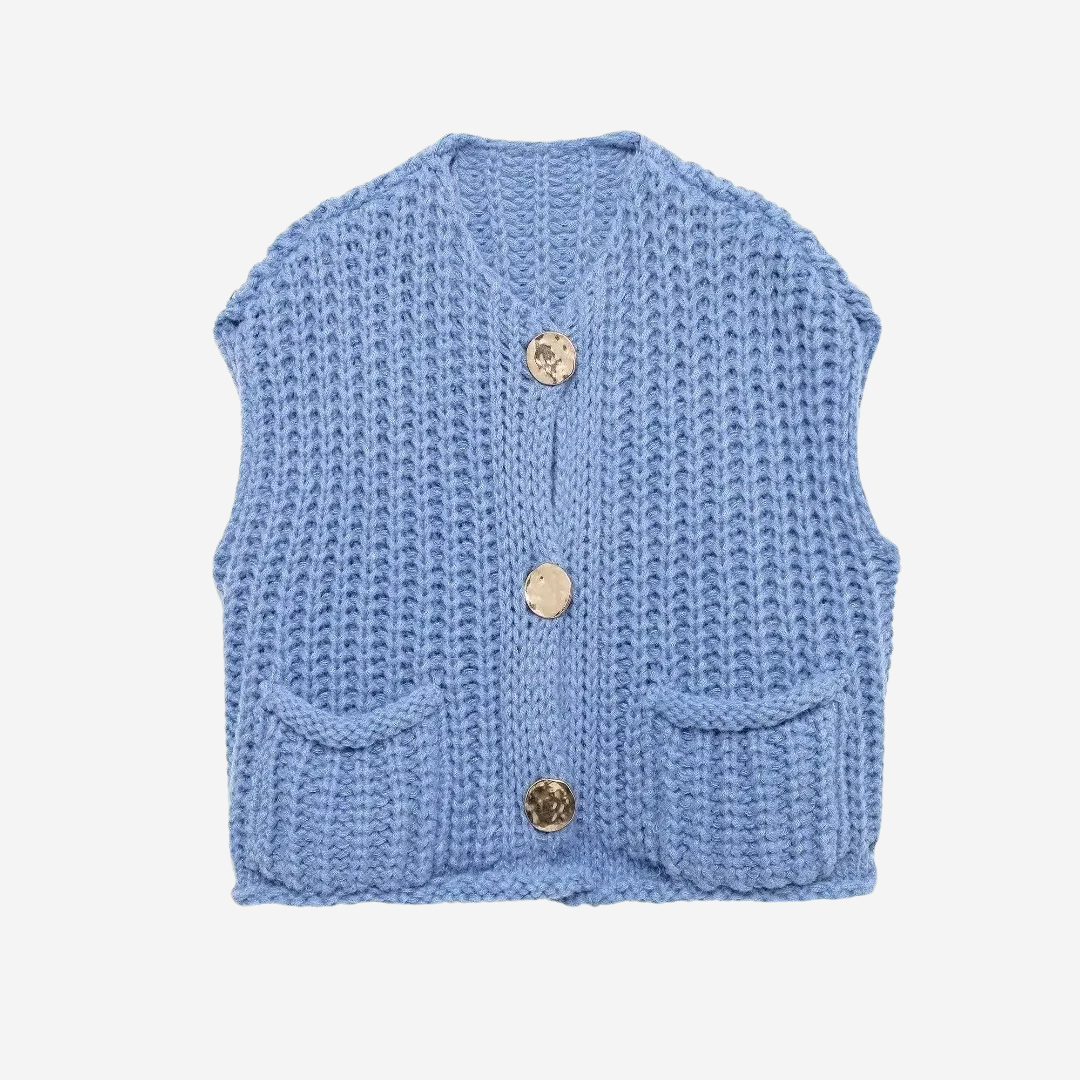 Cara | Women's Button Front Sweater Vest