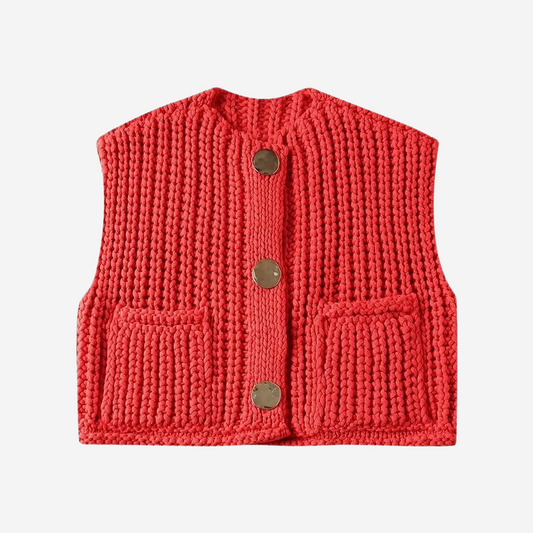 Cara | Women's Button Front Sweater Vest