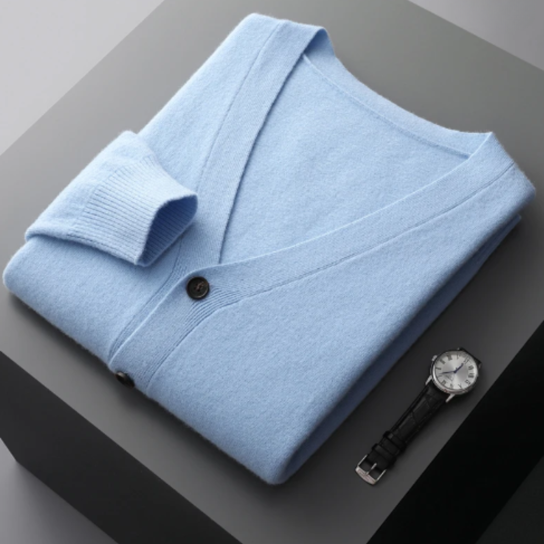 Carlton | Men's V-Neck Button-Down Cardigan