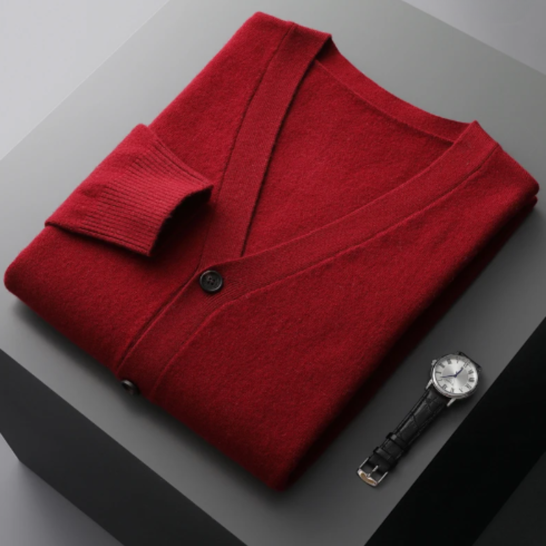 Carlton | Men's V-Neck Button-Down Cardigan
