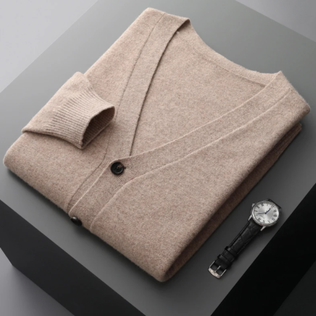 Carlton | Men's V-Neck Button-Down Cardigan