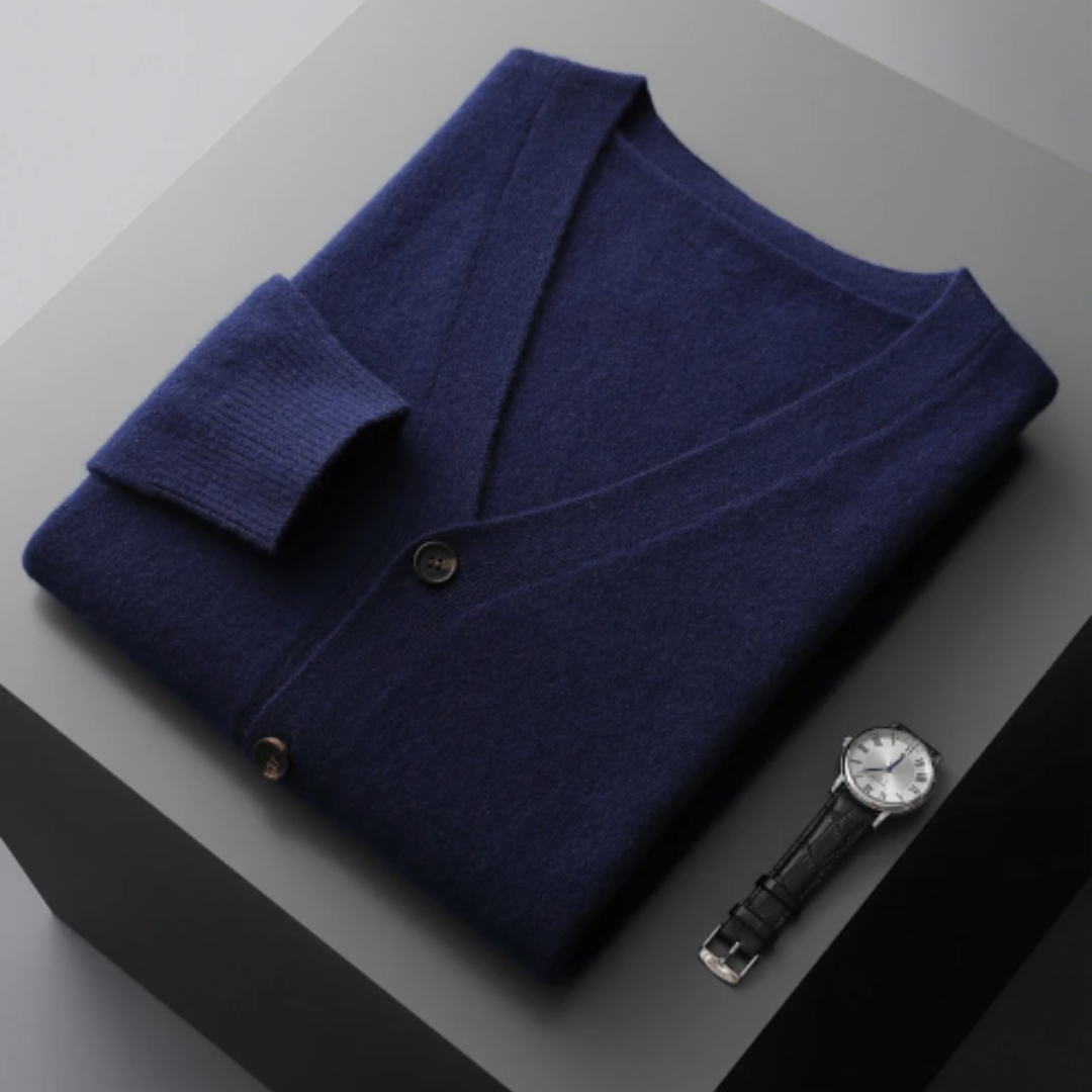 Carlton | Men's V-Neck Button-Down Cardigan
