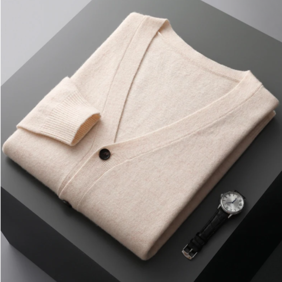 Carlton | Men's V-Neck Button-Down Cardigan