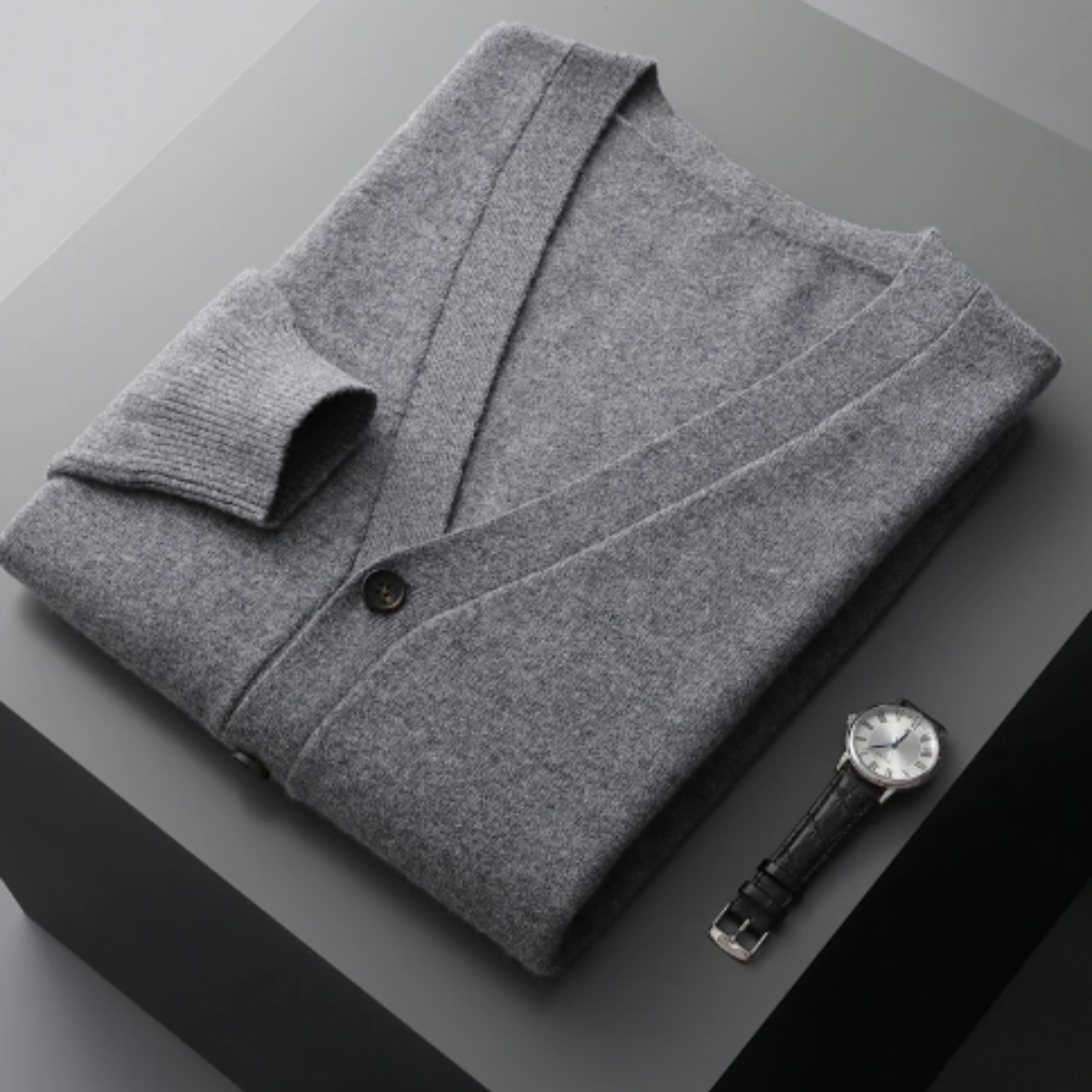 Carlton | Men's V-Neck Button-Down Cardigan
