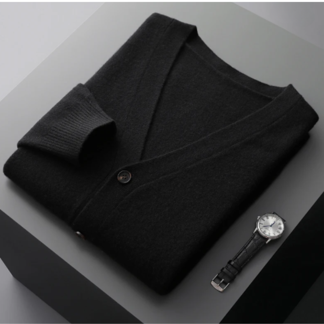 Carlton | Men's V-Neck Button-Down Cardigan