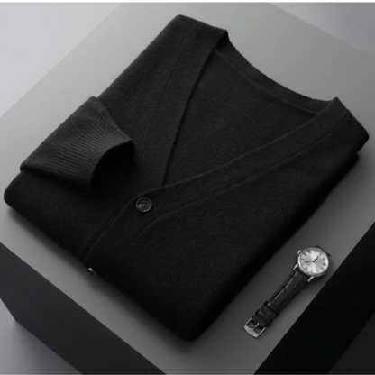 Carlton | Men's V-Neck Button-Down Cardigan