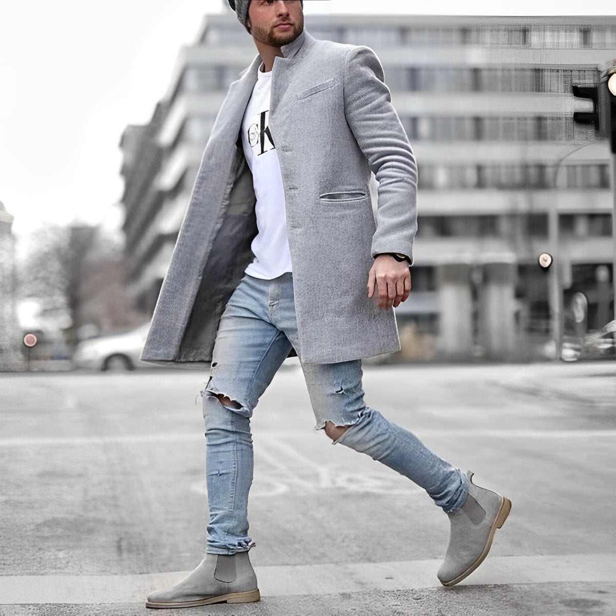 Carson | Men's Slim-Fit Topcoat
