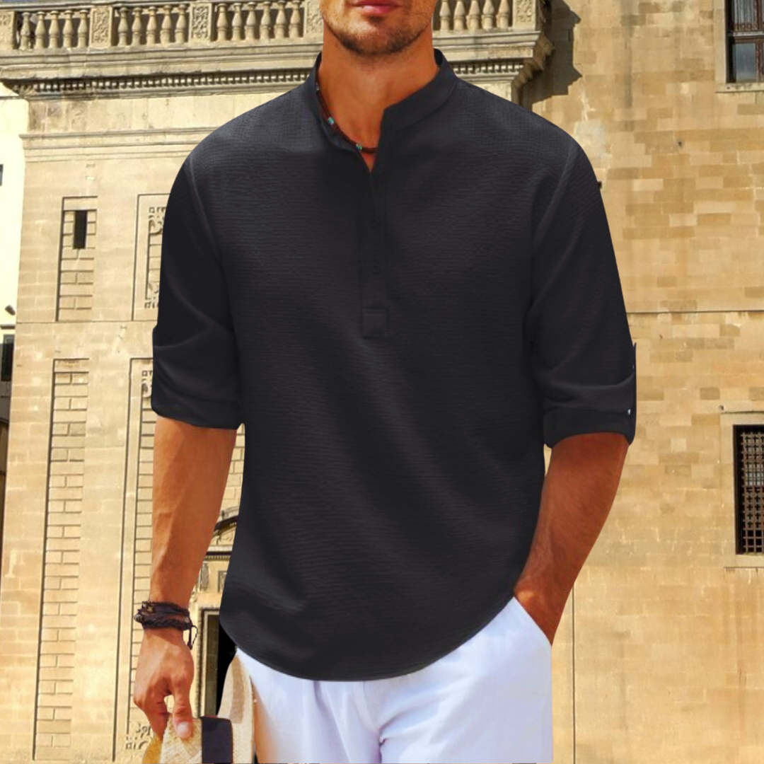 Cassius | Men's Roll-Up Sleeve Casual Shirt