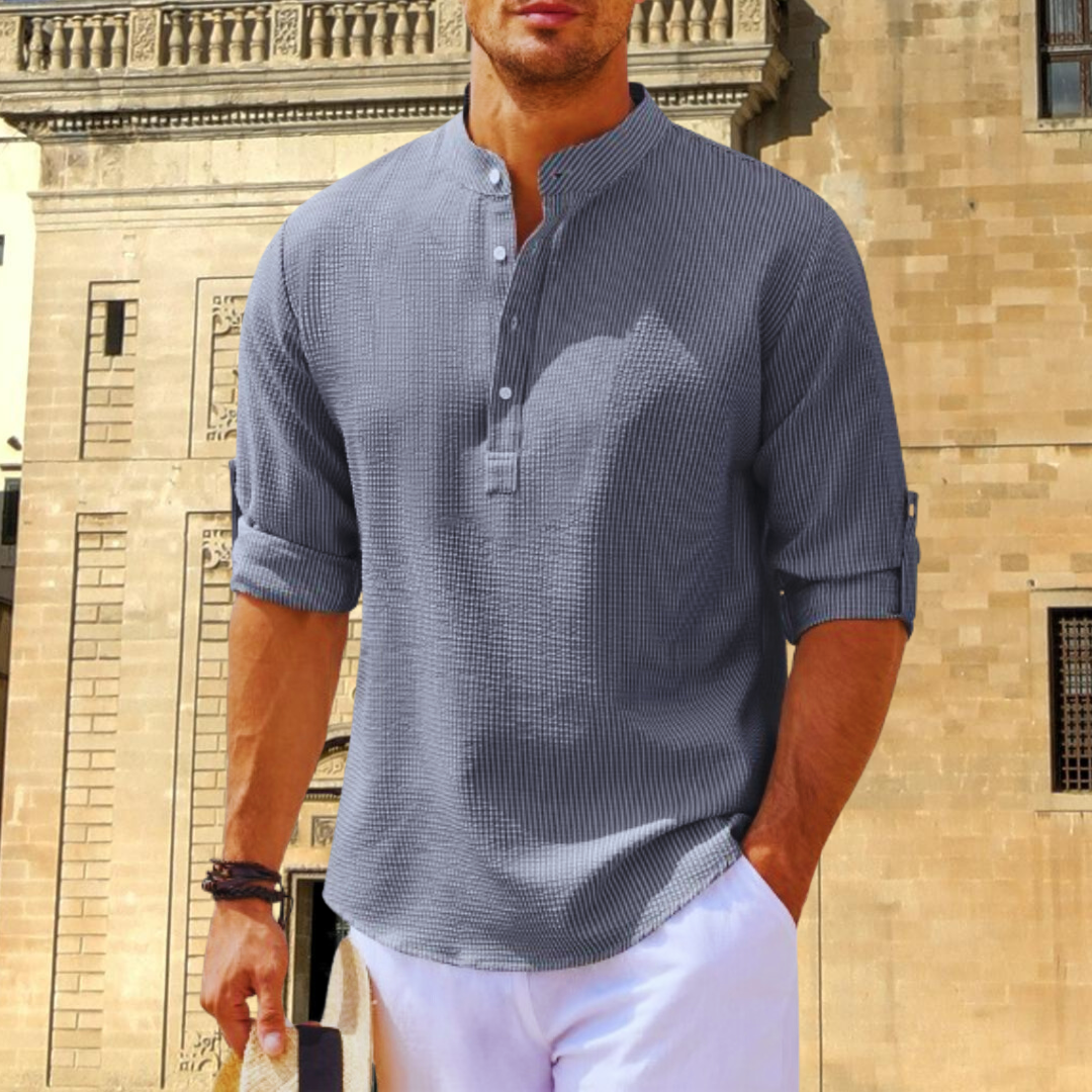 Cassius | Men's Roll-Up Sleeve Casual Shirt
