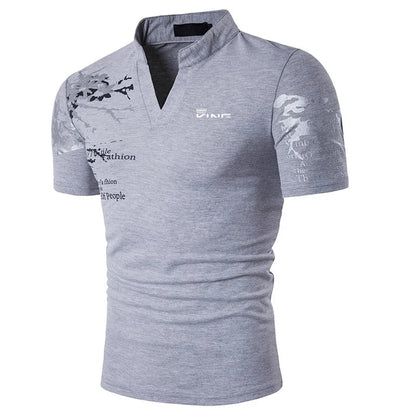 Christopher | Men's V-Neck Slim Fit Polo Shirt