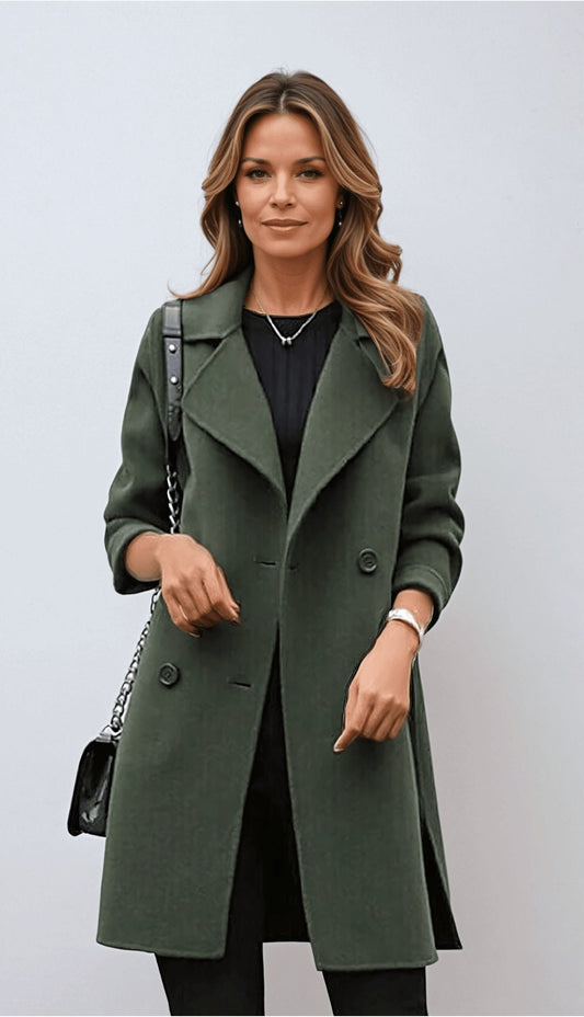 Christy | Women's Double Breasted Mid-Length Coat