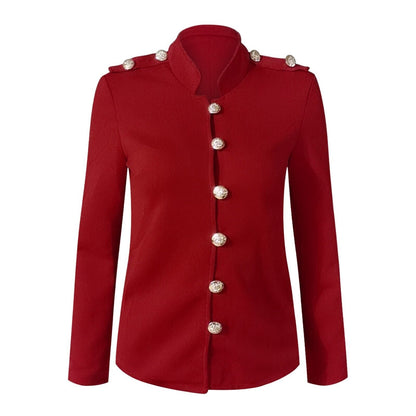 Clara | Women's Button Front Fitted Military Jacket