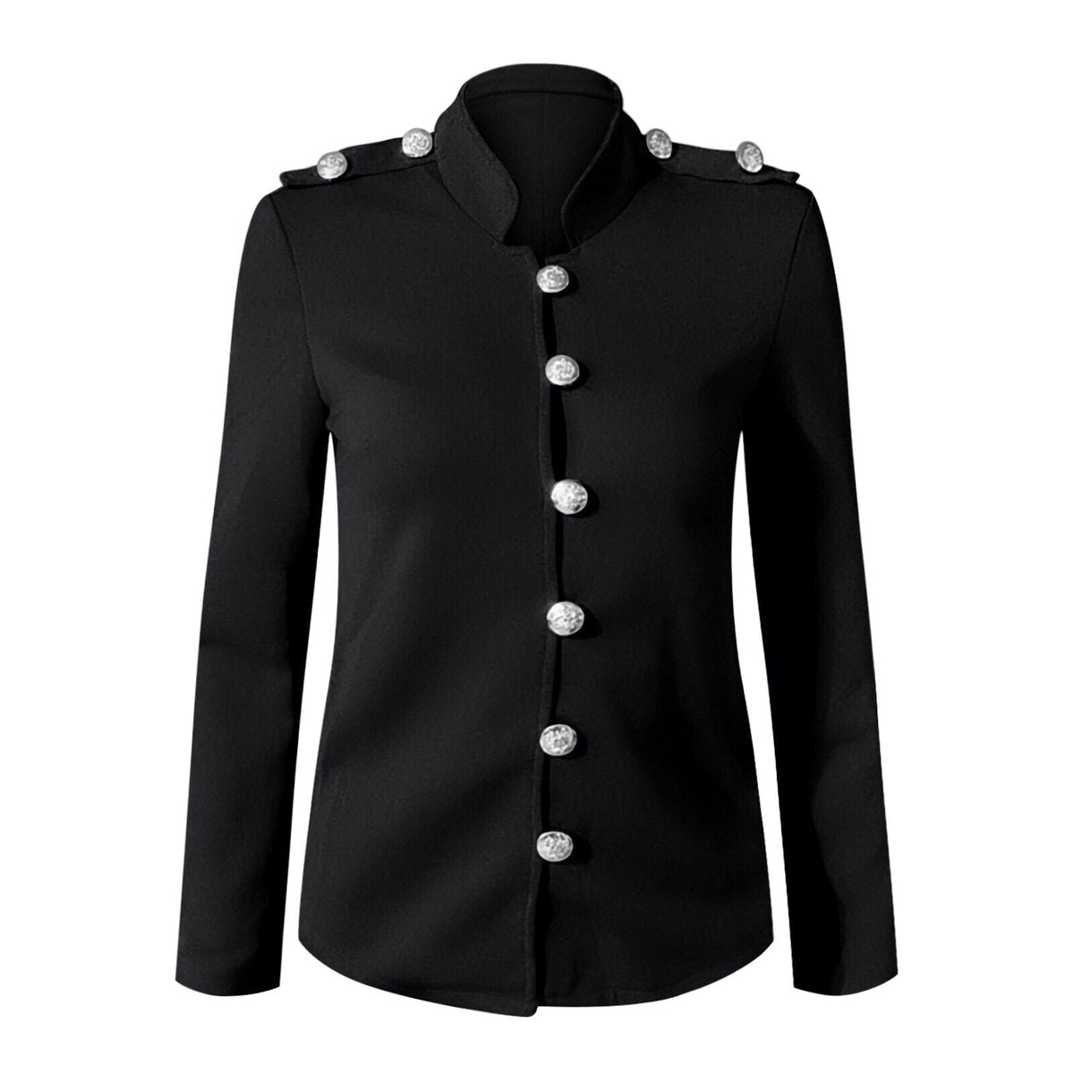 Clara | Women's Button Front Fitted Military Jacket