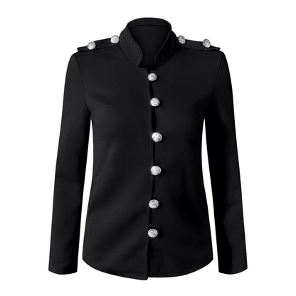 Clara | Women's Button Front Fitted Military Jacket