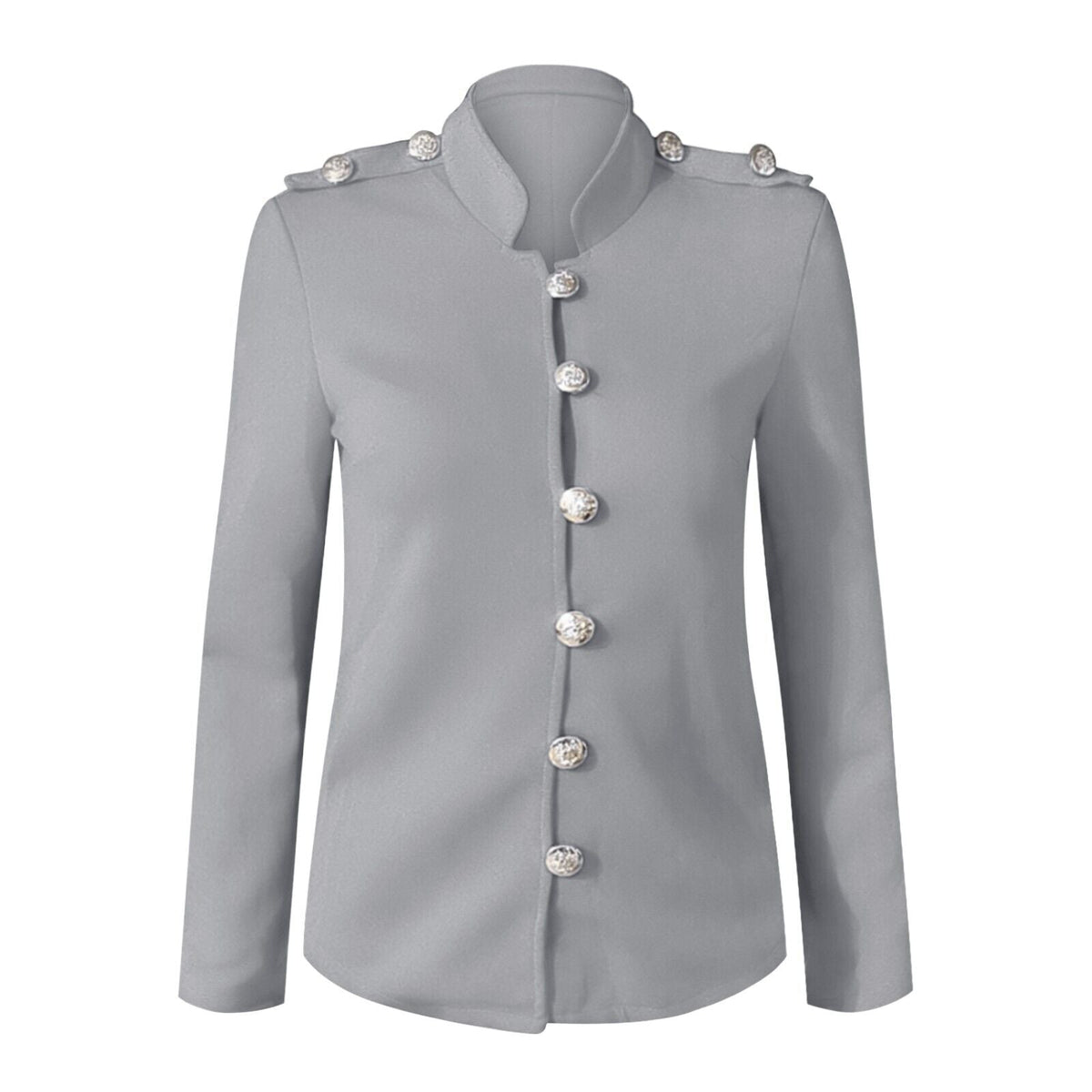 Clara | Women's Button Front Fitted Military Jacket