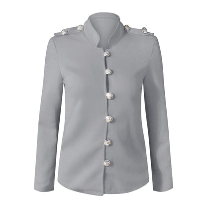 Clara | Women's Button Front Fitted Military Jacket
